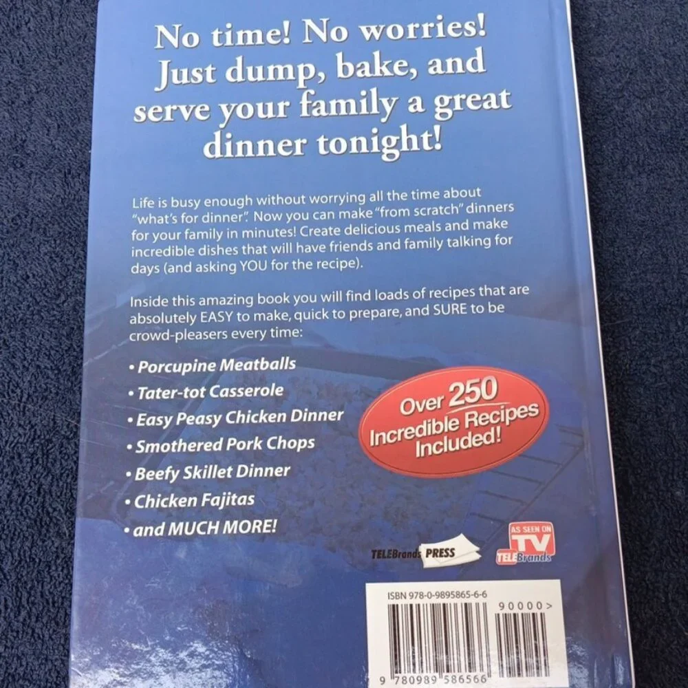 Dump Dinners: Quick and Easy Dinner Recipes by Cathy Mitchell | Hardcover 2014